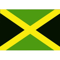 DRAPEAU EN TISSUS JAMAIQUE 90 X 150 CM
