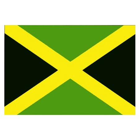 DRAPEAU EN TISSUS JAMAIQUE 90 X 150 CM