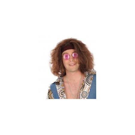 PERRUQUE HIPPIE AVEC BANDEAU 