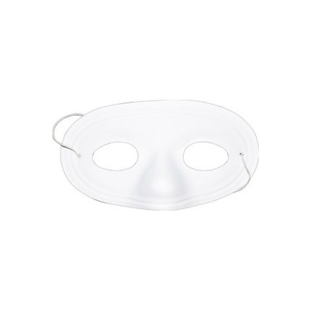 MASQUE LOUP A PEINDRE BLANC