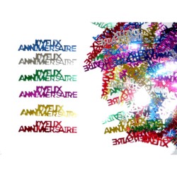 CONFETTIS DE TABLE JOYEUX ANNIVERSAIRE 15 GR 
