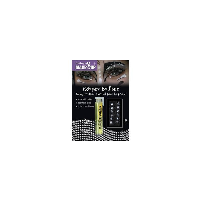 MAQUILLAGE STRASS A COLLER + COLLE POUR VISAGE MAQUILLAGE STRASS A COLLER + COLLE POUR VISAGE