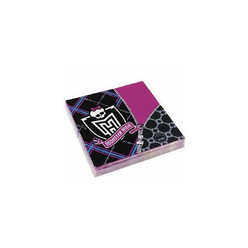 20 SERVIETTES MONSTER HIGH 33X33 CM