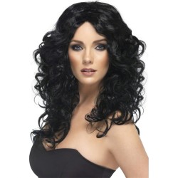 PERRUQUE GLAMOUR BOUCLEE NOIRE