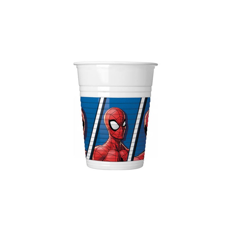 8 GOBELETS SPIDERMAN 200 ML 8 GOBELETS SPIDERMAN 200 ML