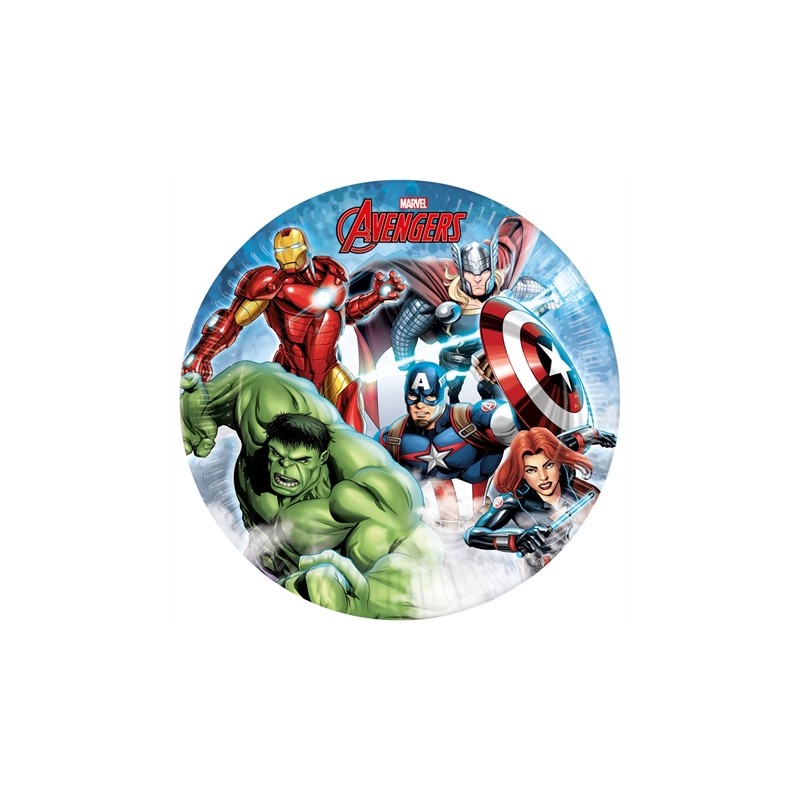 8 ASSIETTES AVENGERS 23 CM 8 ASSIETTES AVENGERS 23 CM