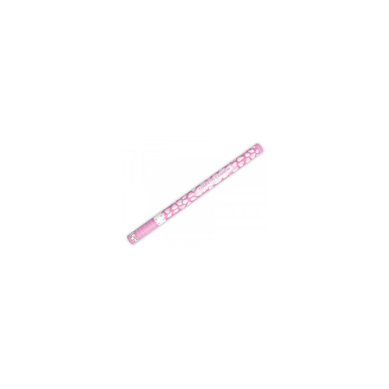 CANON A CONFETTIS COEURS BLANCS 80 CM
