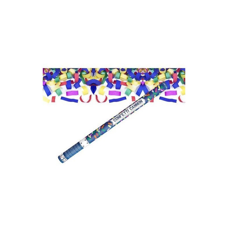 CANON A CONFETTIS ET SERPENTINS MULTICOLORES 80 CM CANON A CONFETTIS ET SERPENTINS MULTICOLORES 80 CM