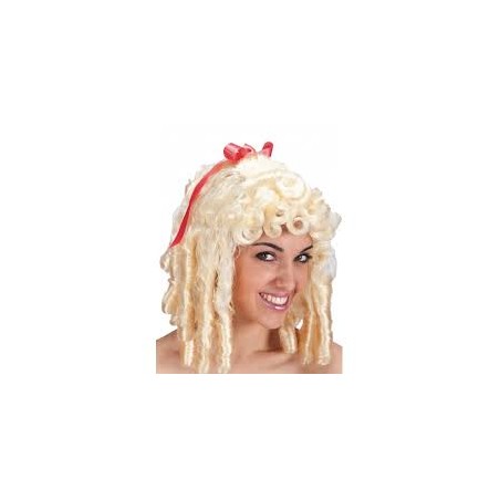 PERRUQUE DAME BLONDE AVEC ANGLAISES