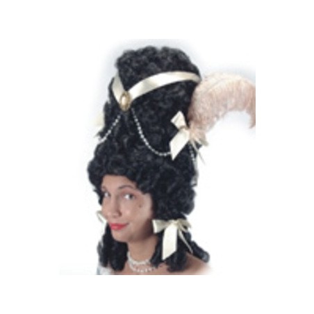 PERRUQUE POMPADOUR NOIRE