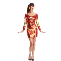 DEGUISEMENT ROBE IRON MAN FEMME TAILLE S