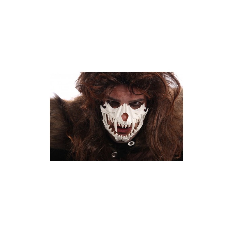 MASQUE FAUVE SQUELETTE BLANC MASQUE FAUVE SQUELETTE BLANC