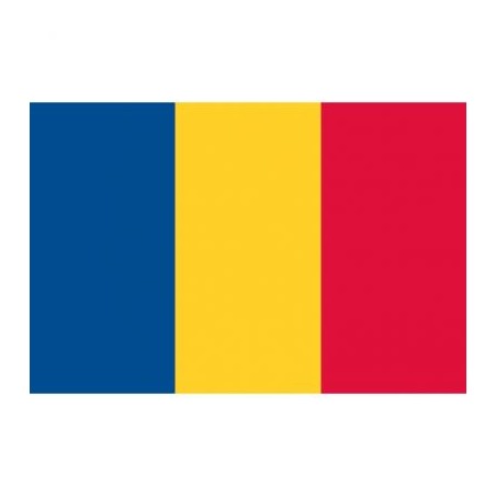 DRAPEAU ROUMANIE OU TCHAD 90 X 150 CM