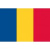DRAPEAU ROUMANIE OU TCHAD 90 X 150 CM