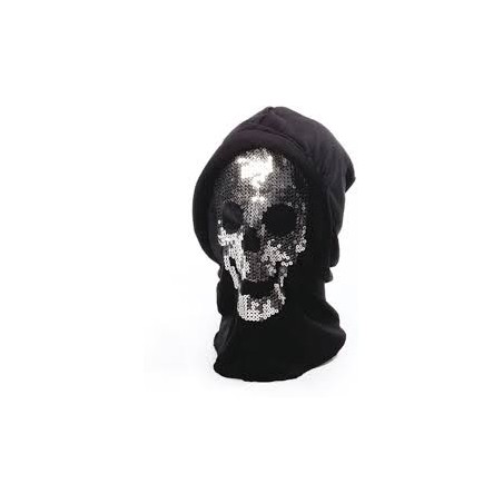 CAGOULE HALLOWEEN SQUELETTE STRASS