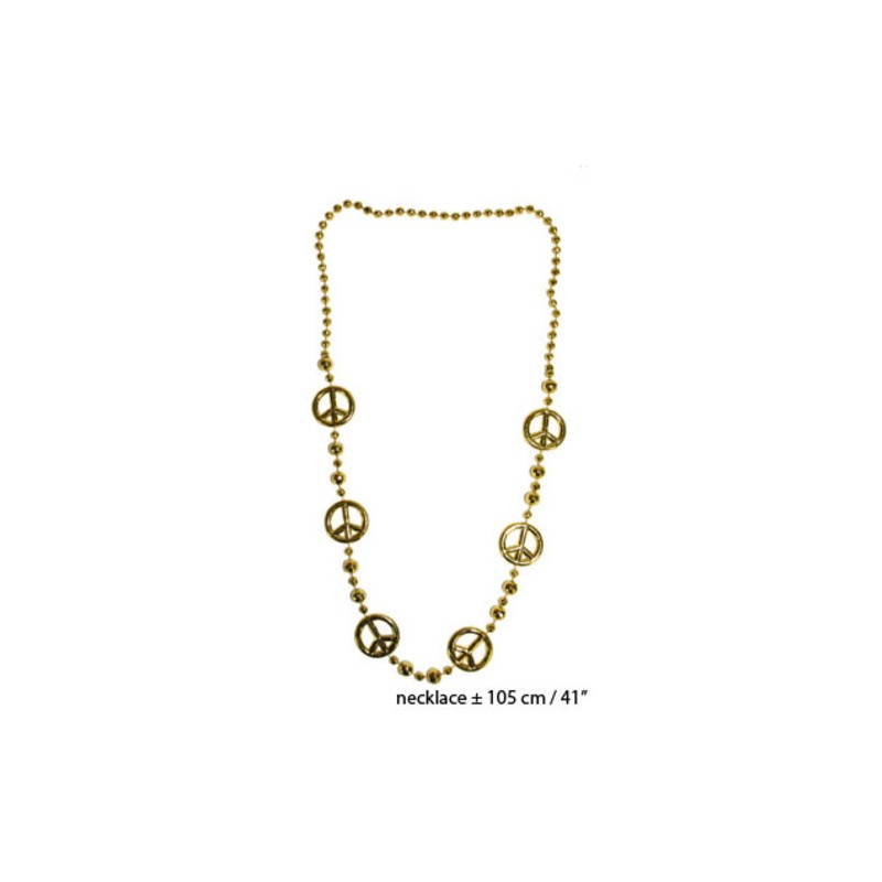 COLLIER EN OR PEACE AND LOVE COLLIER EN OR PEACE AND LOVE