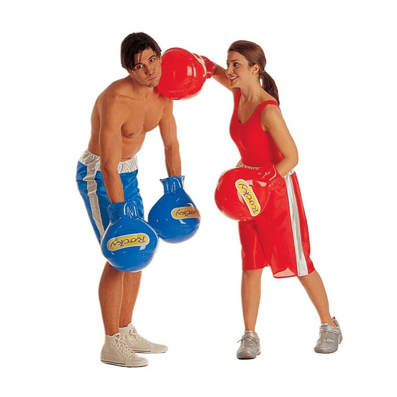 GANTS DE BOXE GONFLABLES ROUGE BLEU ASSORTIS GANTS DE BOXE GONFLABLES ROUGE BLEU ASSORTIS