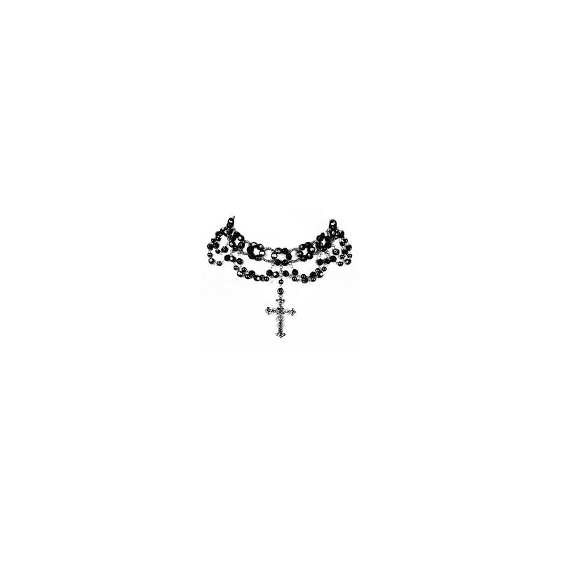 COLLIER NOIR CROIX GOTHIQUE COLLIER NOIR CROIX GOTHIQUE