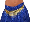 CEINTURE ORIENTALE METAL PIECES 5 RANGS OR 110CM