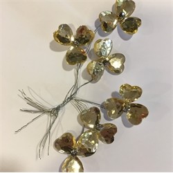 6 FLEURS STRASS 