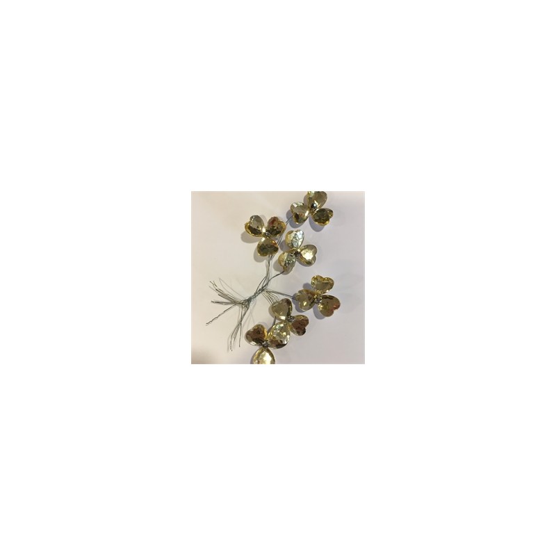 6 FLEURS STRASS 