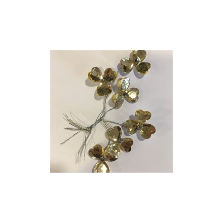 6 FLEURS STRASS 