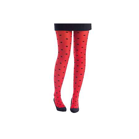 COLLANT COCCINELLE ROUGE A POIS NOIRS TAILLE UNIQUE ADULTE