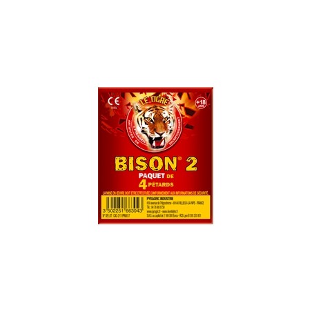 BISON 2 SACHET DE 4 PETARDS
