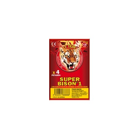 SUPER BISON 1 SACHET DE 4 PETARDS