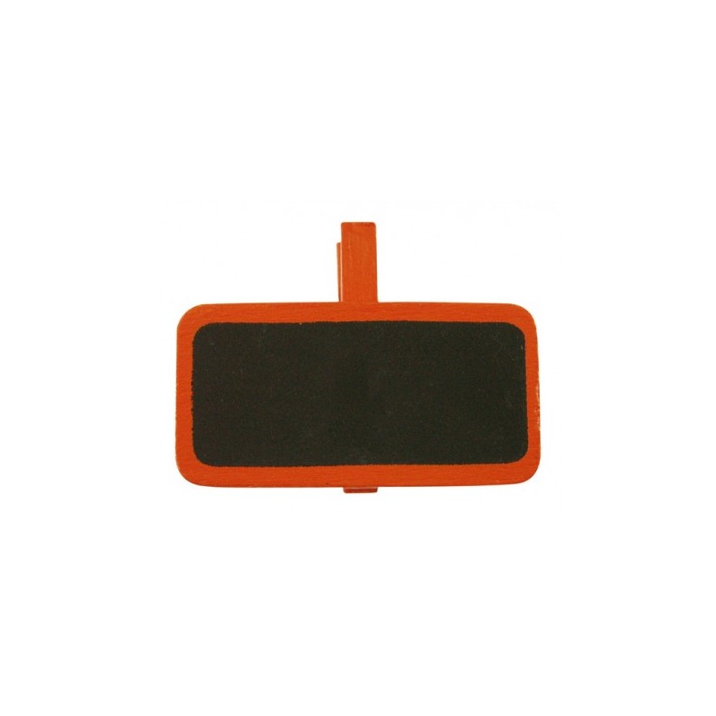 12 ARDOISES RECTANGLE NOIR ET ORANGE SUR PINCE 12 ARDOISES RECTANGLE NOIR ET ORANGE SUR PINCE