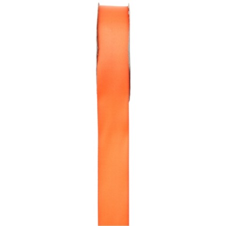 RUBAN SATIN  DOUBLE FACE ORANGE 6MM X 25 M