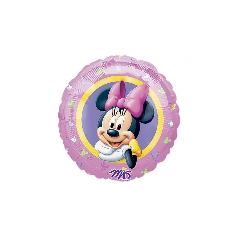 BALLON METALLIQUE ROND MINNIE MOUSE ROSE 43 CM BALLON METALLIQUE ROND MINNIE MOUSE ROSE 43 CM