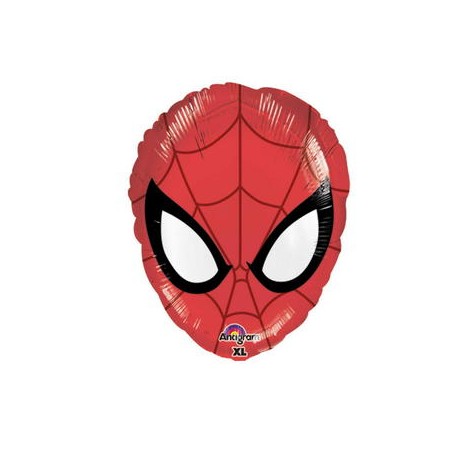BALLON METALLIQUE TETE DE SPIDERMAN 43 X 30 CM