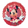 BALLON METALLIQUE ROND  MINNIE ROUGE 43 CM