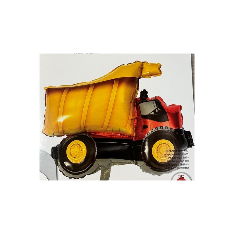 BALLON METALLIQUE CAMION BENNE 87 X 61 CM BALLON METALLIQUE CAMION BENNE 87 X 61 CM