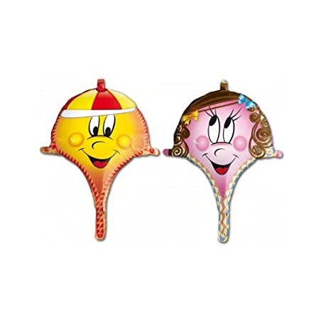 BALLON METALLIQUE TETES HUMOURISTIQUES BWS 69 CM