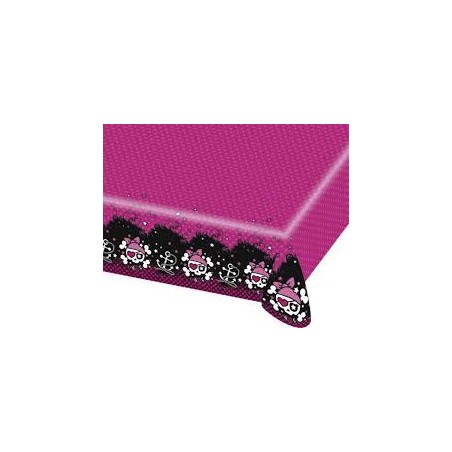 NAPPE PLASTIQUE  PIRATE FILLE ROSE 120 X 180 CM 