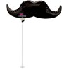 BALLON METALLIQUE MOUSTACHE  26 CM