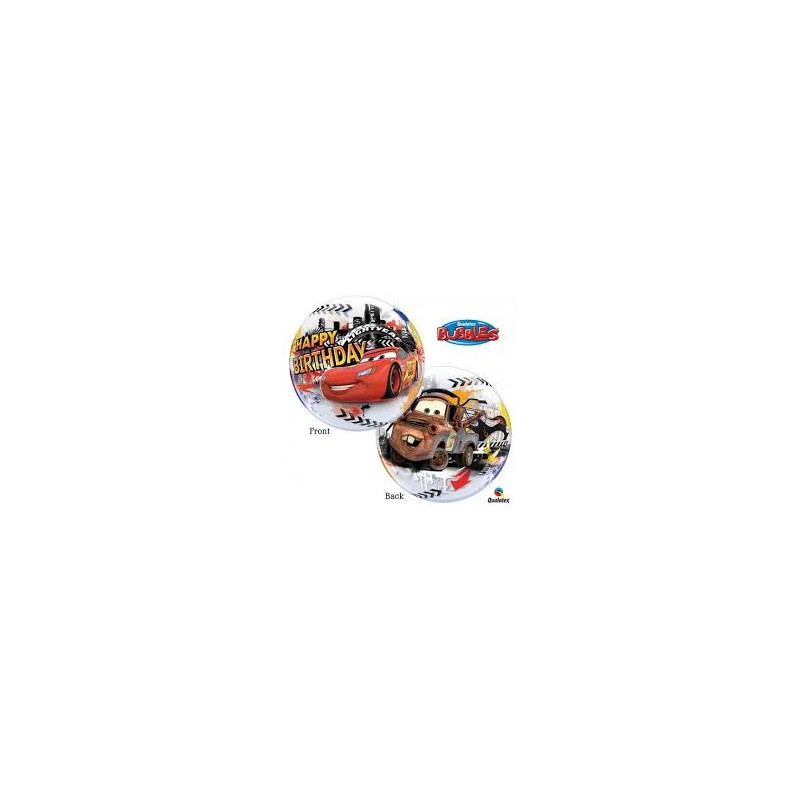 BALLON BUBBLES CARS HAPPY BIRTHDAY 56 CM BALLON BUBBLES CARS HAPPY BIRTHDAY 56 CM