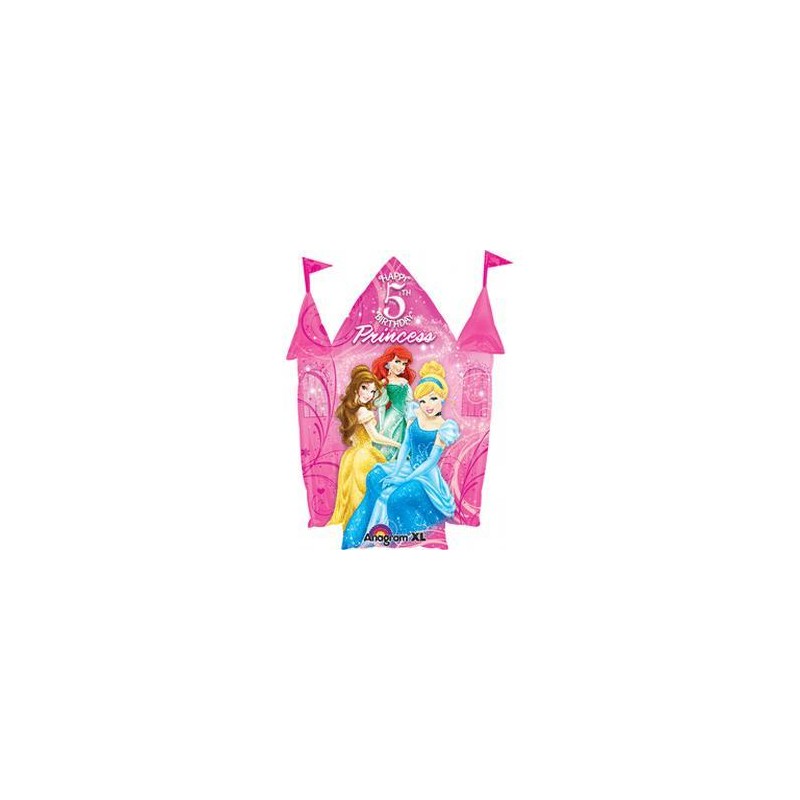 BALLON METALIQUE CHATEAU PRINCESSE 5 ANS 88 X 66 CM BALLON METALIQUE CHATEAU PRINCESSE 5 ANS 88 X 66 CM