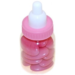 SACHET DE 2 BIBERONS ROSE  9 CM