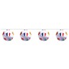 GUIRLANDE PAPIER 10 FANIONS 5 METRES BALLONS DE FOOT DIAMETRE  29 CM
