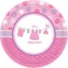 8 ASSIETTES BABY GIRL  26,7 CM