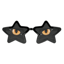 LUNETTES XXL ETOILES IMPRIMEES YEUX DE CHAT