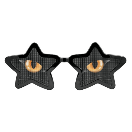LUNETTES XXL ETOILES IMPRIMEES YEUX DE CHAT
