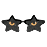 LUNETTES XXL ETOILES IMPRIMEES YEUX DE CHAT