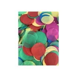 CONFETTIS RONDS MULTICOLORES 5 CM