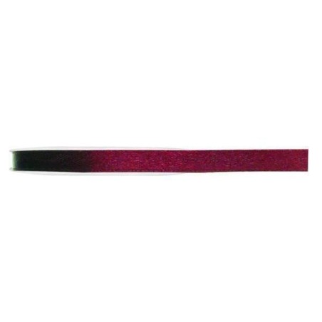 RUBAN SATIN DOUBLE FACE 6MM 25M BORDEAU