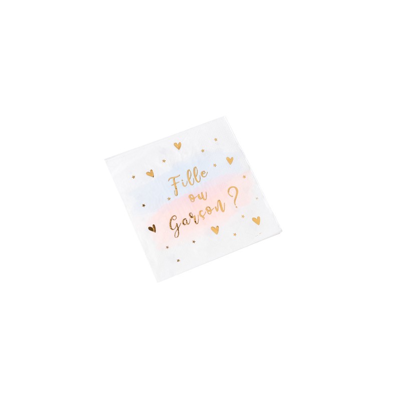 16 SERVIETTES BABY SHOWER FILLE OU GARCON 33 X 33 CM 16 SERVIETTES BABY SHOWER FILLE OU GARCON 33 X 33 CM