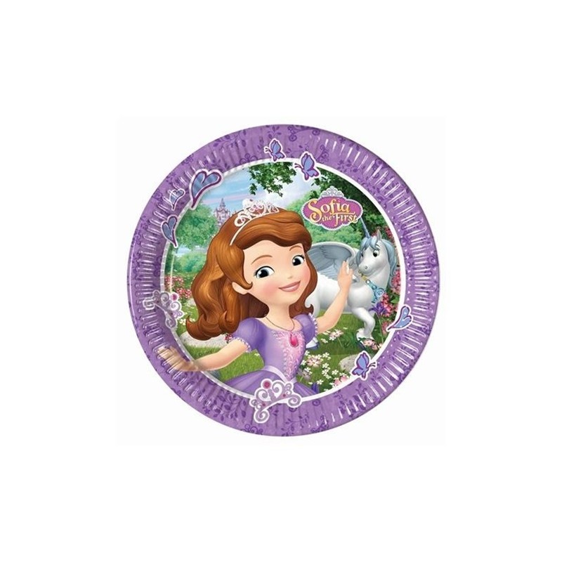 8 ASSIETTES PRINCESSE SOFIA THE FIRST 23CM 8 ASSIETTES PRINCESSE SOFIA THE FIRST 23CM